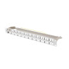 Patch panel pusty Lanberg PPKS-1248-S 24 port 1U 19" do modułów keystone szary