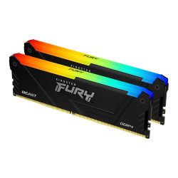 Pamięć DDR4 Kingston Fury Beast RGB 32GB (2x16GB) 3600MHz CL18 1,35V czarna