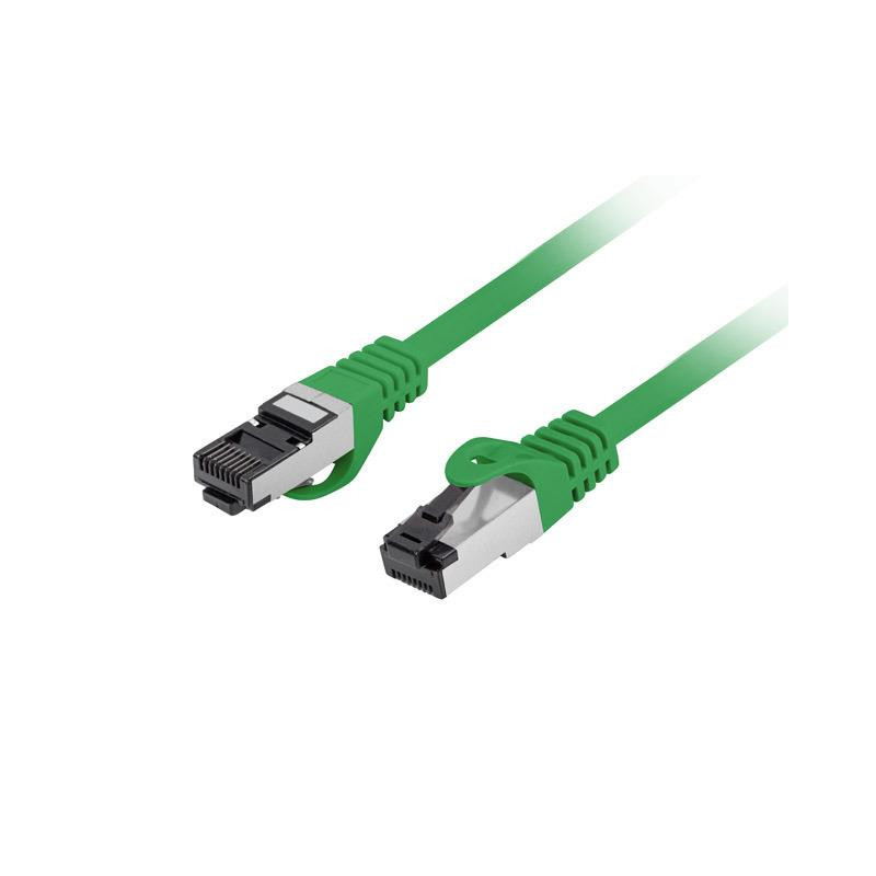 Patchcord Lanberg S/FTP kat.8.1 0,5m LSZH CU fluke passed zielony