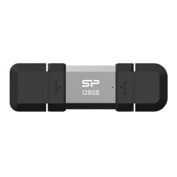 Pendrive Silicon Power Mobile C51 128GB USB-A USB-C 120 MB/s Srebrny