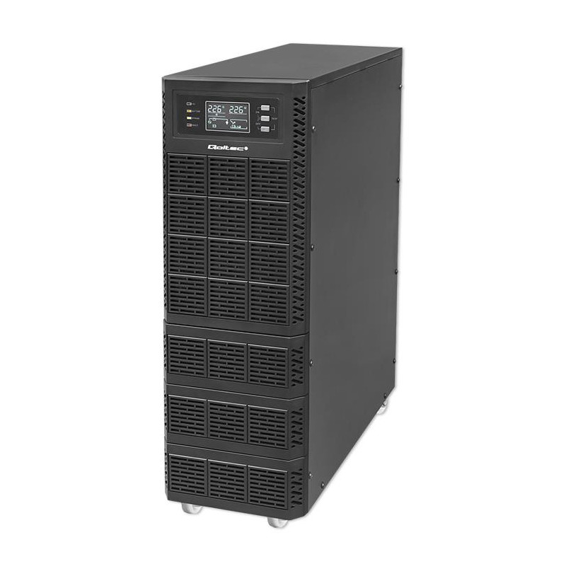 Zasilacz awaryjny UPS Qoltec 10kVA | 10000W | Power Factor 1.0 | LCD | EPO | USB | On-line