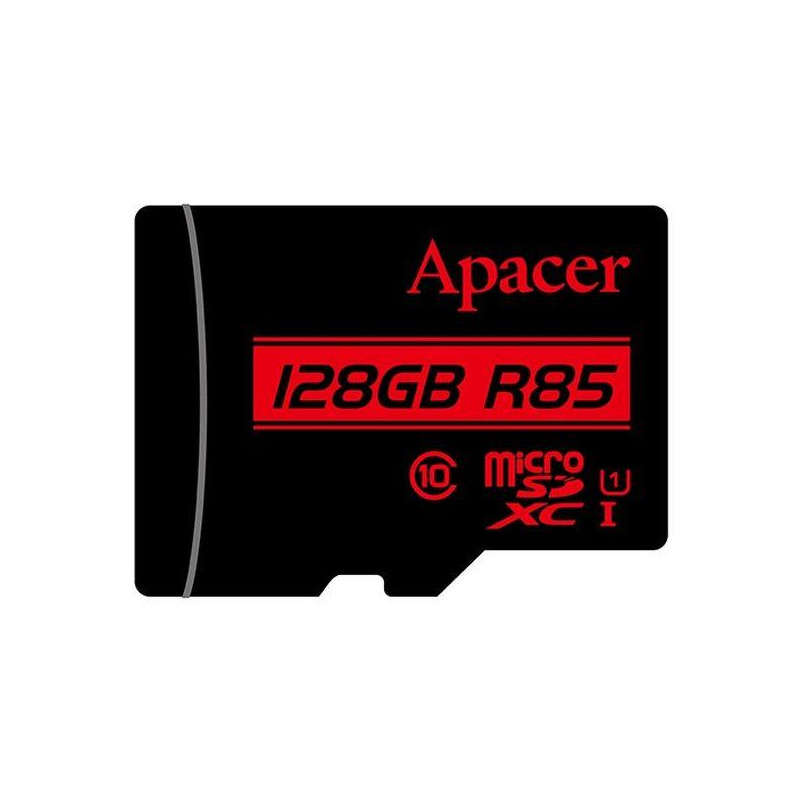 Karta pamięci microSDXC Apacer R85 128GB (85/10 MB/s) Class 10 U1 + Adapter