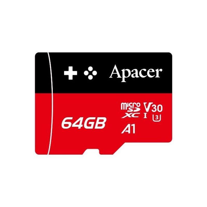 Karta pamięci microSDXC Apacer Gaming 64GB (100/80 MB/s) Class 10 UHS-I U3 V30 A1