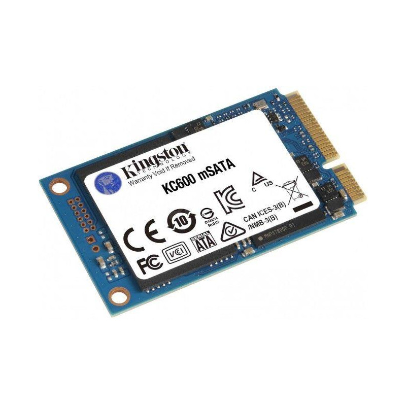 Dysk SSD Kingston KC600 512GB mSATA 1,8" (550/520 MB/s) NAND 3D TLC