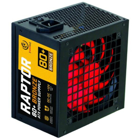 Zasilacz ATX Rebeltec RAPTOR 600W, BRONZE 80+, Single Rail, DC-DC