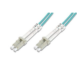 Kabel krosowy (patchcord) DIGITUS światłowodowy LC/LC, dplx, MM 50/125, OM3, LSOH, 5m, turkusowy