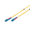 Kabel krosowy (patchcord) DIGITUS światłowodowy LC/LC, dplx, SM 9/125, OS2, LSOH, 3m, żółty