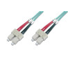 Kabel krosowy (patchcord) DIGITUS światłowodowy SC/SC, dplx, MM 50/125, OM3, LSOH, 2m, turkusowy