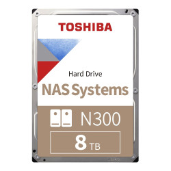 Dysk Toshiba N300 HDWG780EZSTA 8TB 3,5" 7200 512MB SATA III NAS RETAIL