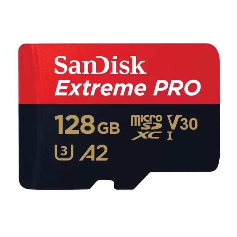 Karta pamięci MicroSDXC SanDisk EXTREME PRO 128GB 200/90 MB/s A2 C10 V30 UHS-I U3